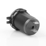 Car lighter / cigarette socket, for 12V, 120W, waterproof, cylindrical overload safety included